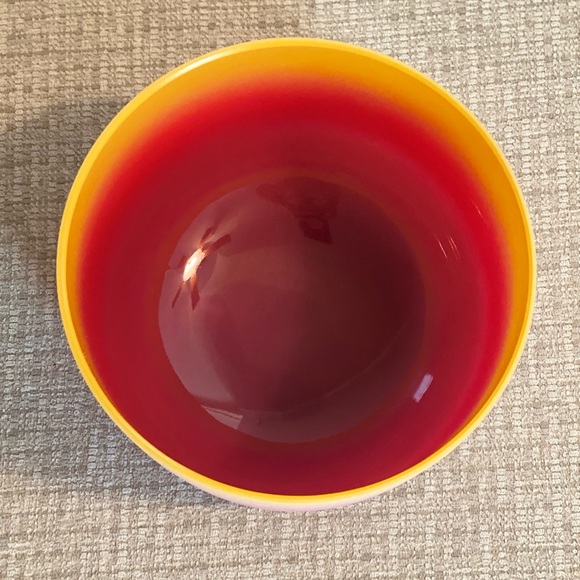 8 Inch Yellow rainbow Colored Throat Chakra E Note Quartz Crystal Singing Bowl. - Picture 4 of 15